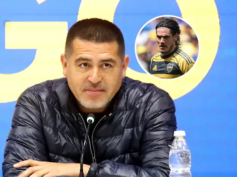 La postura de Riquelme con Cavani en medio de las críticas de los hinchas de Boca
