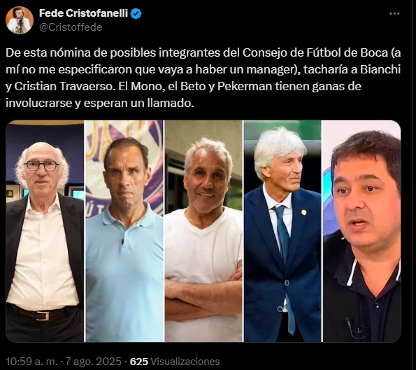 Pekerman quiere trabajar en Boca. (Captura)