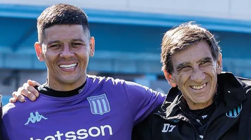 Marcos Rojo fue presentado en Racing (Racing Oficial)