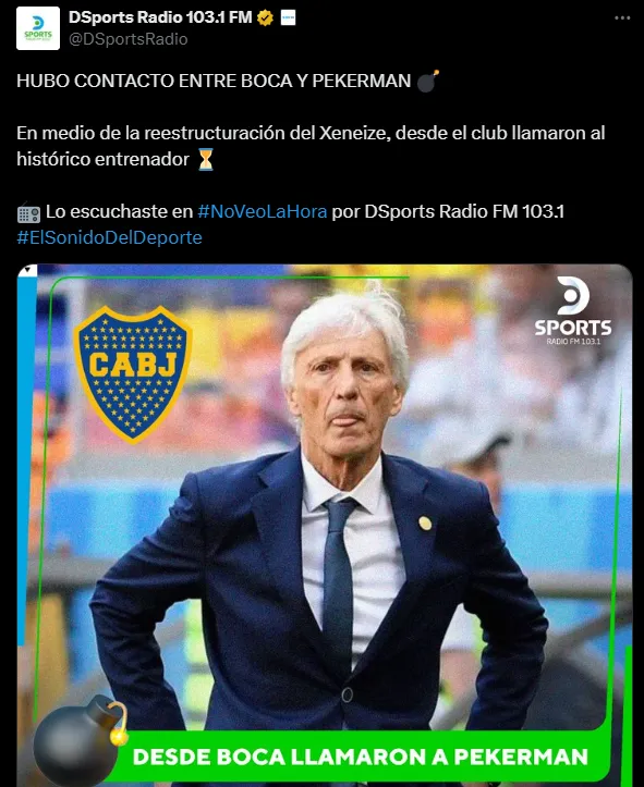 Pekerman recibió el llamado de Riquelme. (Getty)