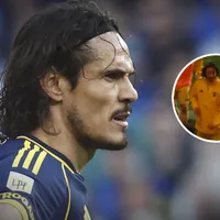 Los fuertes gestos de Cavani a la platea de Independiente Rivadavia: ＂Agarrá la pala＂