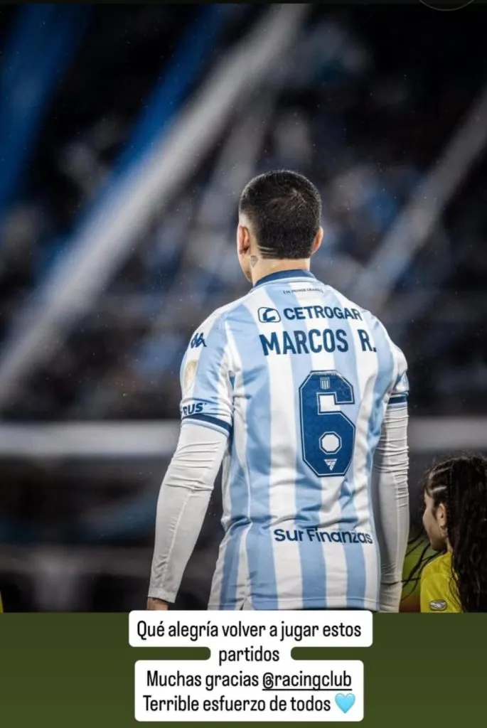 La historia de Marcos Rojo tras la clasificación de Racing a los cuartos de final de la Copa Libertadores