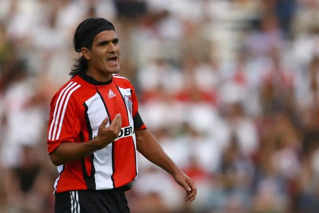 Riquelme eligió a El Burrito Ortega como el mejor jugador de River que le tocó enfrentar (Getty Images)