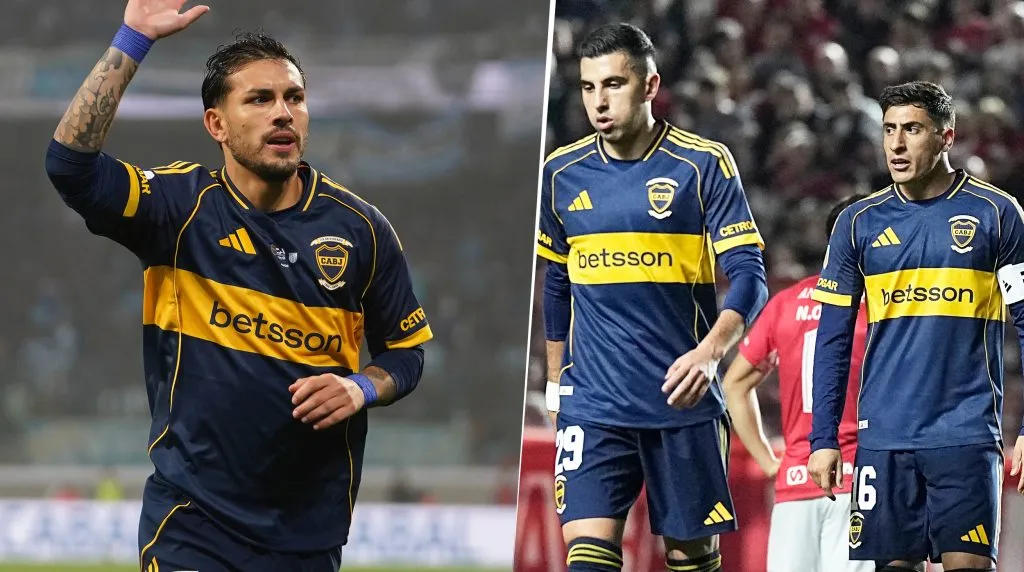 Paredes, Battaglia y Merentiel, 3 de las 4 piezas inamovibles para Russo. (Getty/Boca Oficial)
