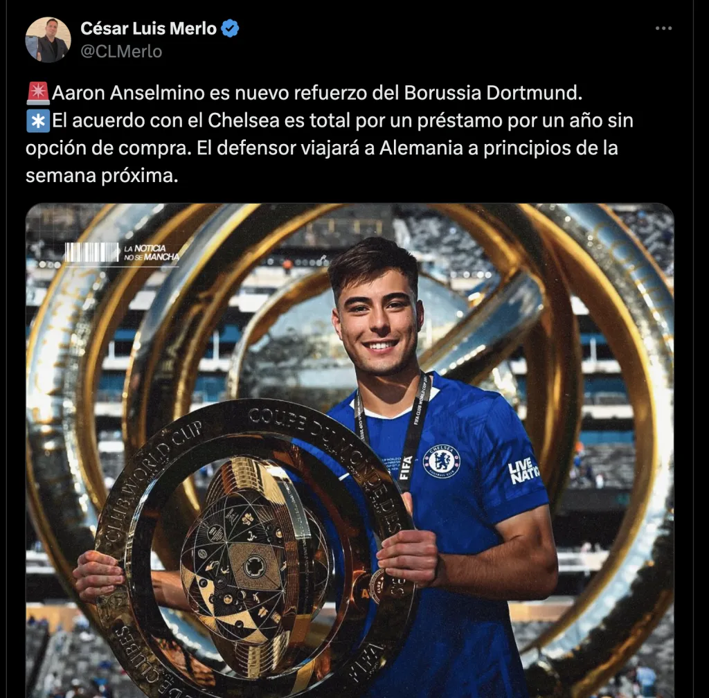 Captura de César Luis Merlo en “X”