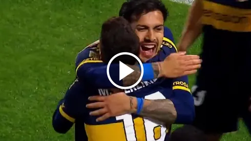 Merentiel hizo el primero para Boca.