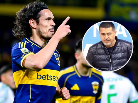 Cavani reveló qué le dijo Riquelme tras el triunfo contra Banfield: "Estamos..."
