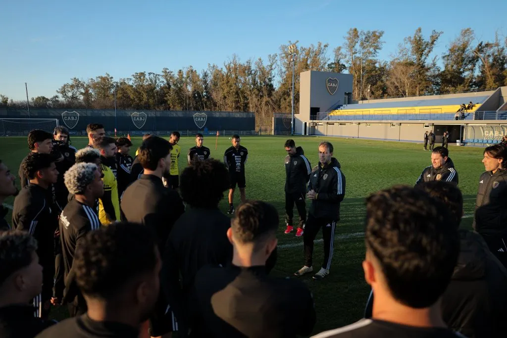 Las imágenes de Venezuela trabajando en la casa de Boca. (SeleVinotinto)