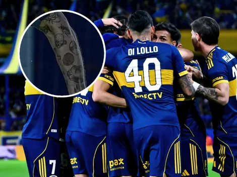 ¿Recuerdos de la infancia? El jugador de Boca que lleva tatuados dibujos animados en su brazo