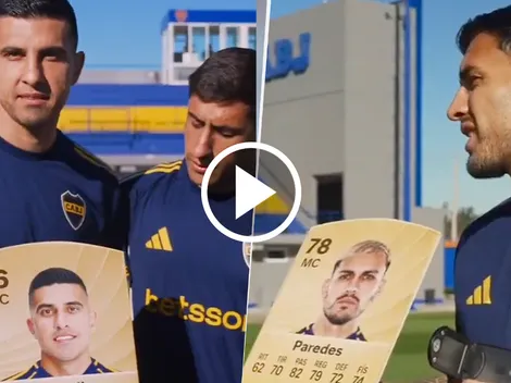 La divertida reacción de los jugadores de Boca a sus cartas del EA FC 26: "Súbanme un poquito más"
