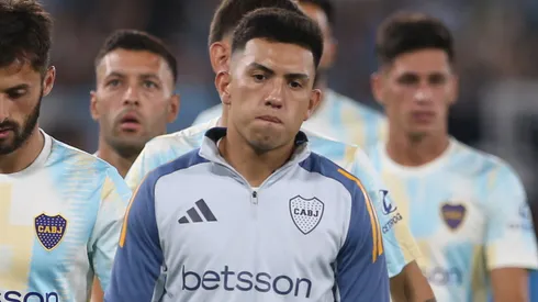 Alan Velasco no se entrenó con el grupo en Boca.