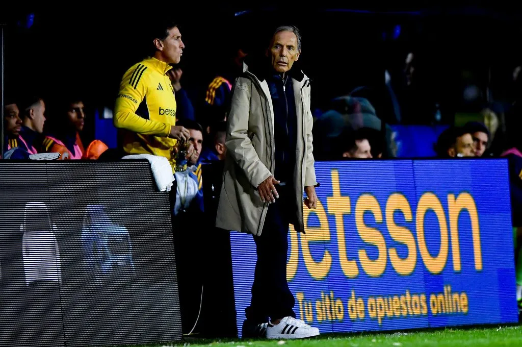 Miguel Ángel Russo, presente en el entrenamiento. (Getty)