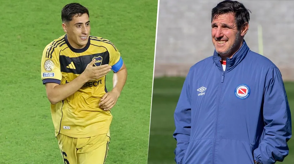 Nicolás Diez, habló sobre las virtudes de Merentiel en Boca. (Getty/Argentinos Oficial)