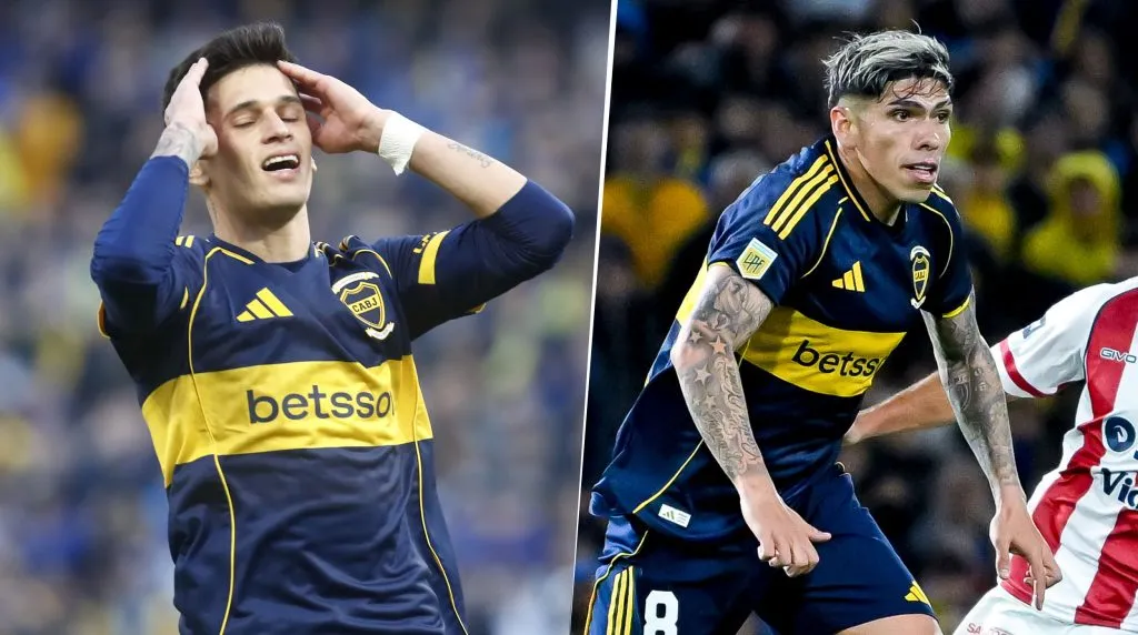 Aguirre y Palacios pelean por no salir del equipo de Boca. (Getty)