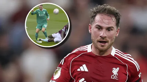 La terrible patada que recibió Mac Allister en Inglaterra