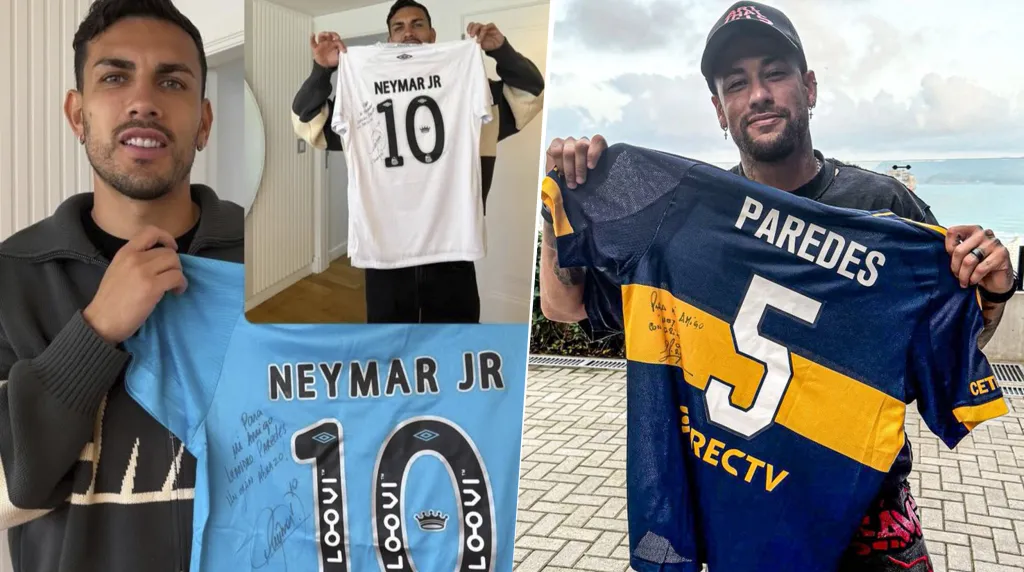 El regalo de Paredes a Neymar (Instagram)