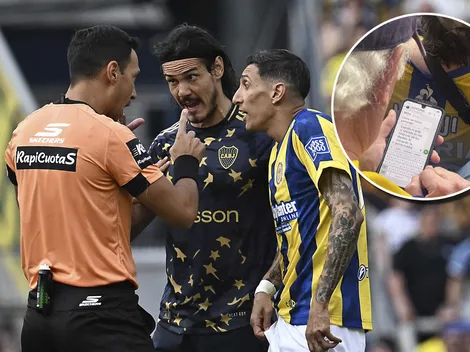 Le miró el celular a un hincha de Central durante el partido ante Boca y lo que vio fue viral: "Estoy llorando de risa"