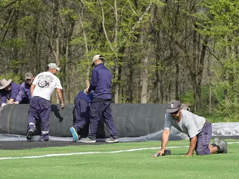 Riquelme tambien mirá al predio: la obra que arrancó Boca en Ezeiza