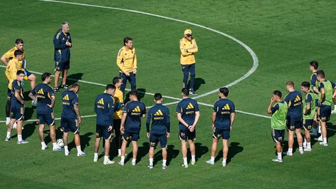Boca entrenó este jueves en La Bombonera.