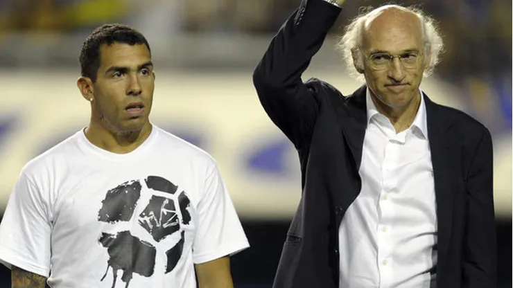 Carlos Tevez y Carlo Bianchi, ídolos de Boca