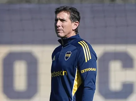 Sin Russo, Úbeda probó con una formación en la práctica de fútbol de Boca