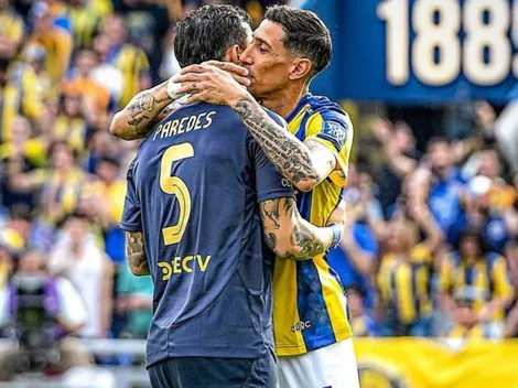 Paredes sorprendió a Di María en su día libre en Boca