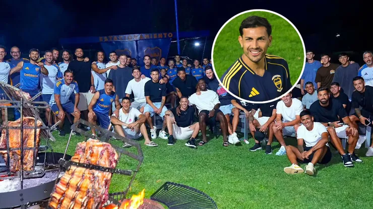 Paredes organiza los asados en Boca y ya es un líder en el plantel.