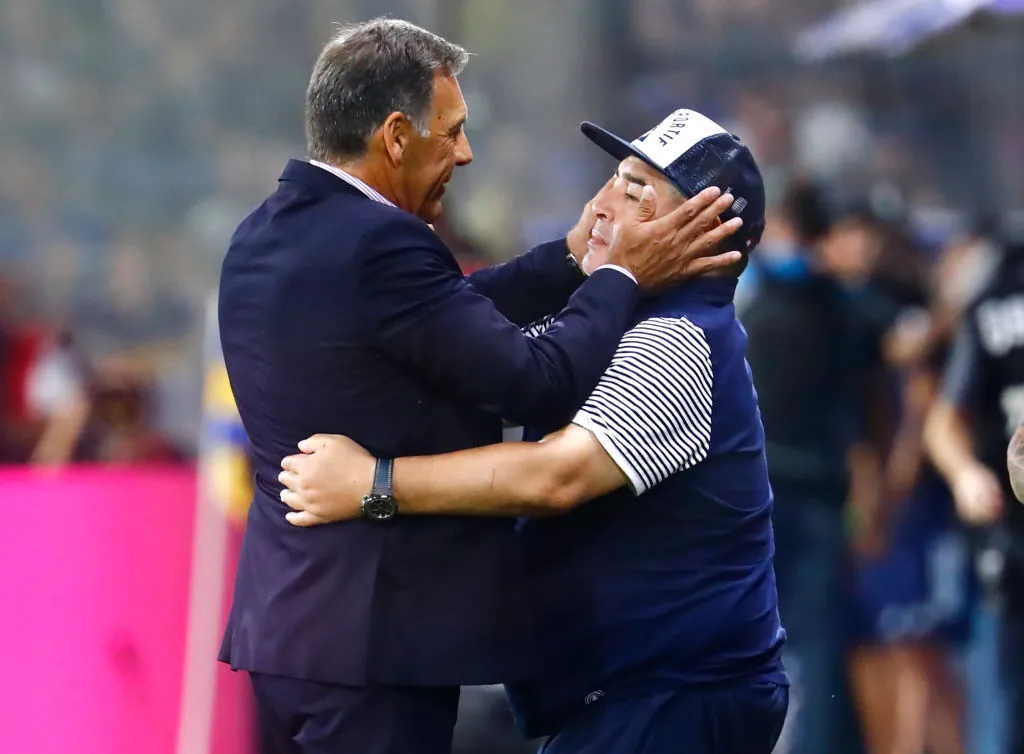 Miguelo y Diego en aquella noche inolvidable del 2020.