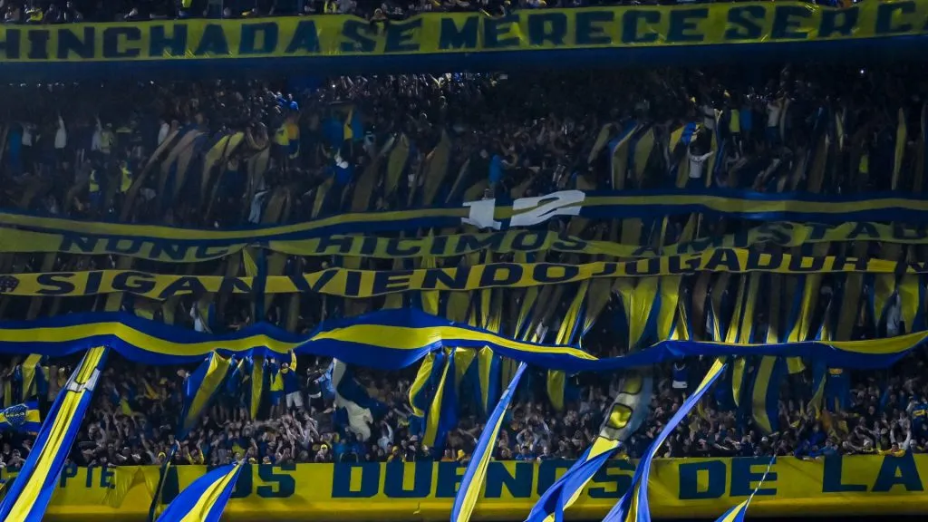 La hinchada de Boca siempre a la altura. Foto: Getty.