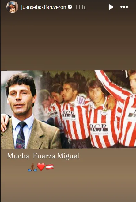 La historia de Verón para Russo. (Captura)