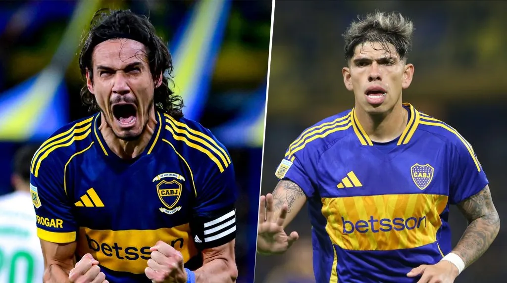 Cavani y Palacios trabajaron con normalidad en Boca. (Getty)