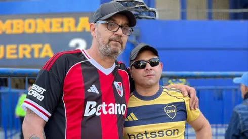 El hincha de River que fue a despedir a Russo.