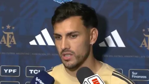 Paredes está en Miami con la Selección Argentina.