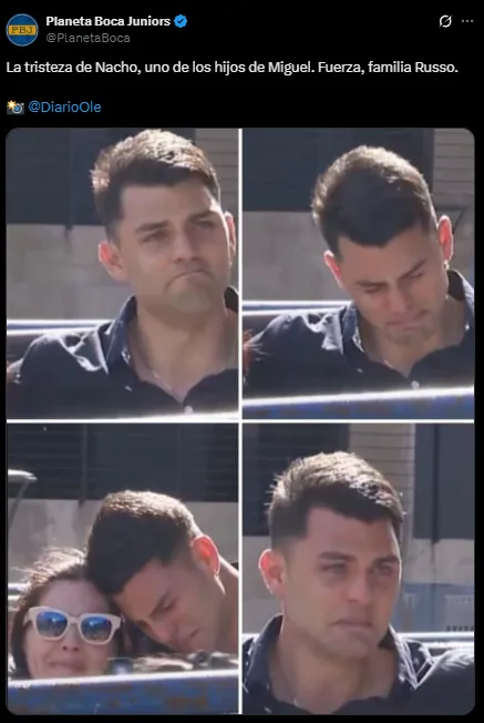 La imagen de Nacho Russo en La Bombonera.