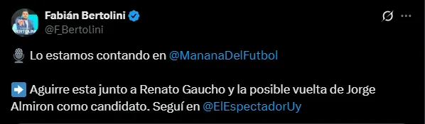 Renato Gaucho interesa en Boca. (Captura)