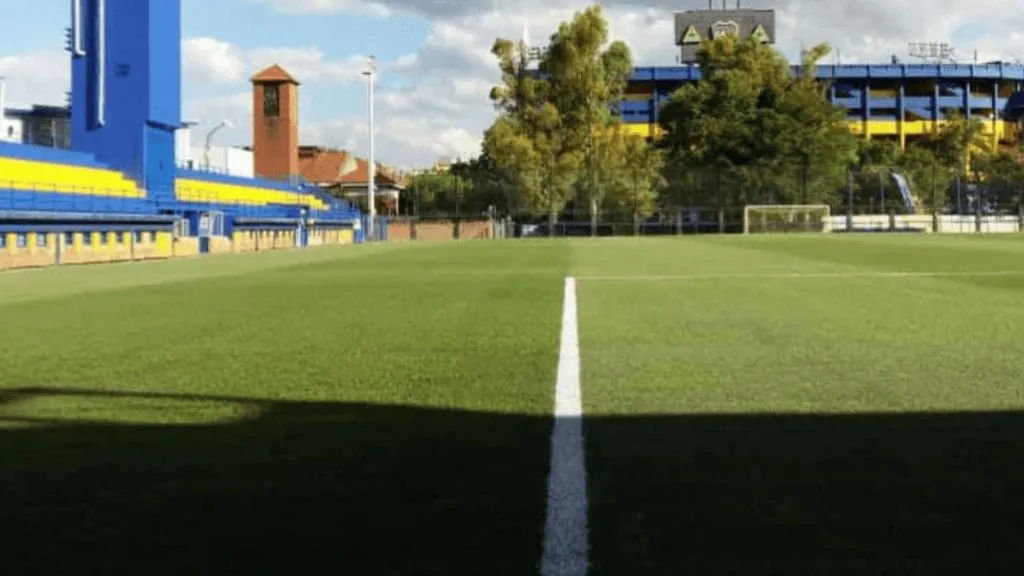Boca se entrenó este domingo en Casa Amarilla. (TyC Sports)