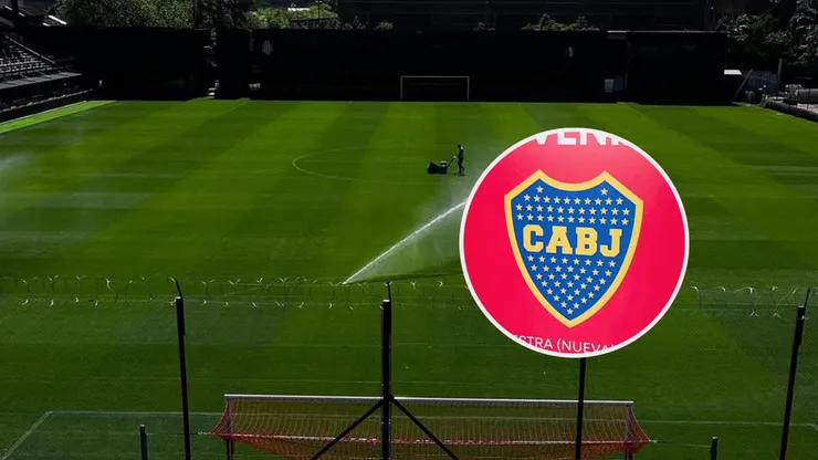 El plantel del Xeneize recibió un mensaje del Guapo en la entrada al estadio.
