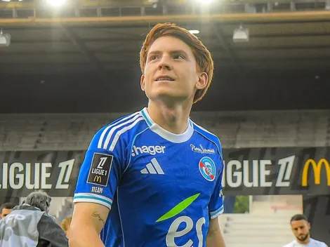 Pura calidad: el golazo del Colo Barco, su primero en Racing de Estrasburgo