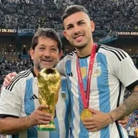 El tatuaje gigante del padre de Paredes para su hijo, con un guiño a Boca