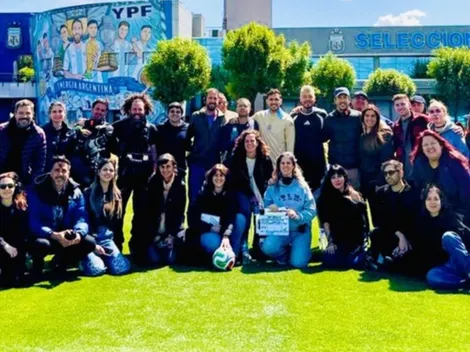 Paredes apareció junto a Tinelli con la ropa de la Selección Argentina y en el predio de AFA: el motivo