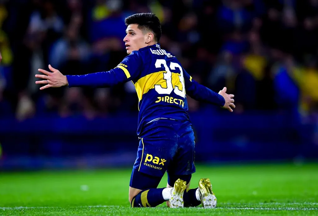 Brian Aguirre, otra vez suplente en Boca. (Getty)