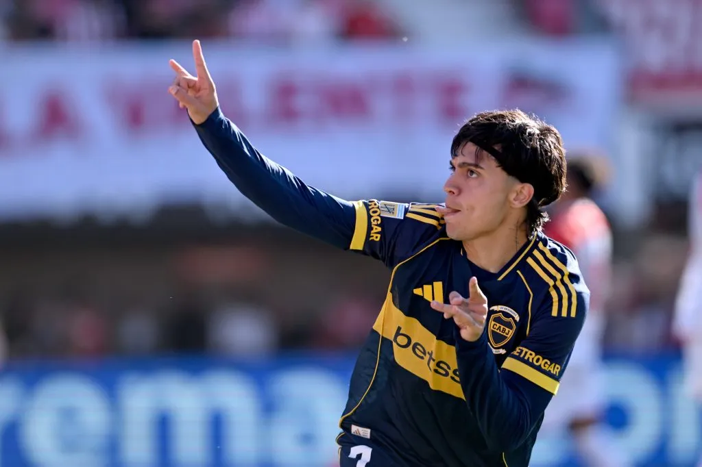Zeballos fue la figura de Boca vs. Estudiantes. (Getty Images)