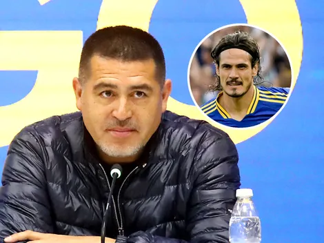 Revelaron qué decisión tomará Riquelme con Cavani si Boca clasifica a la Copa Libertadores