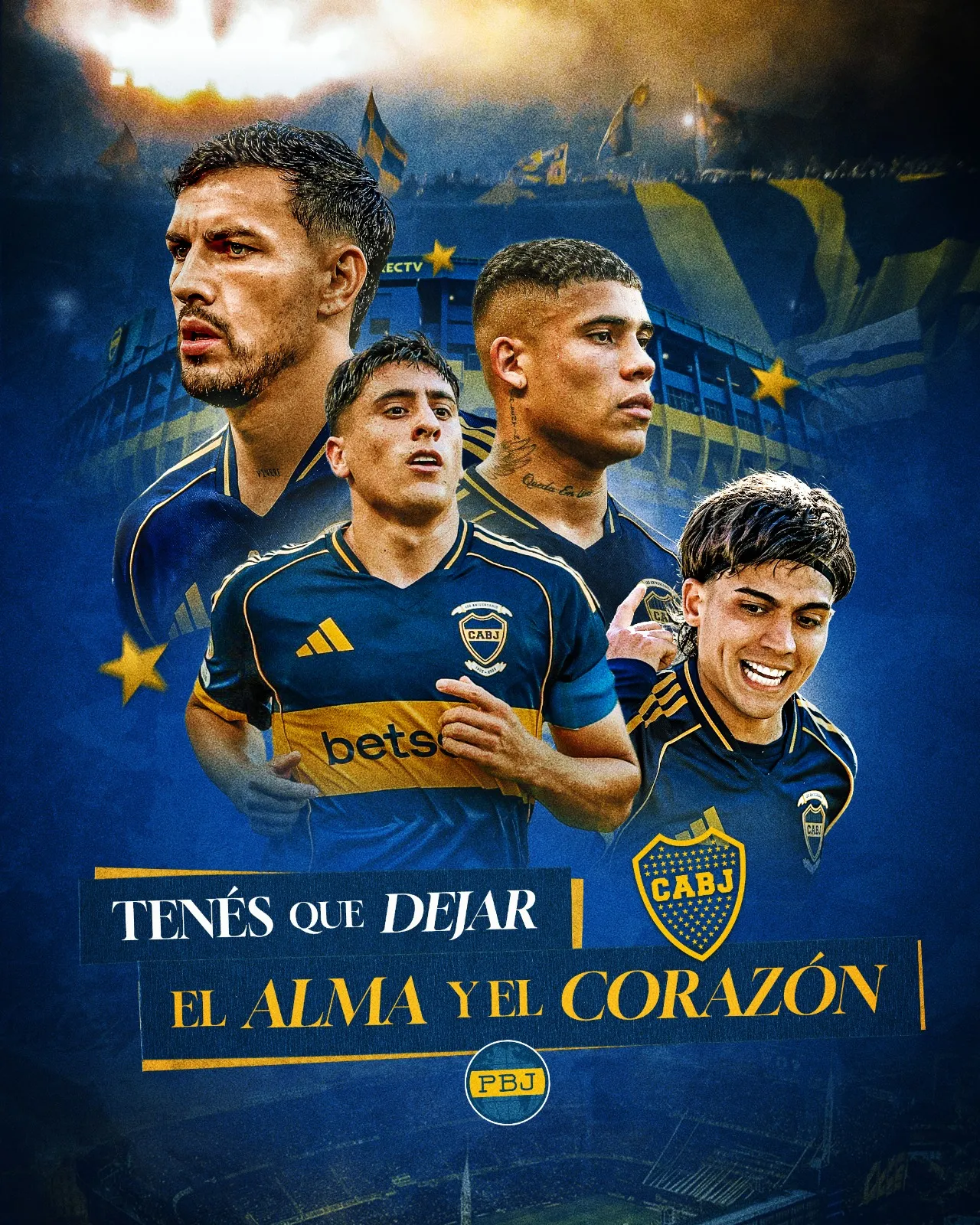 El póster especial para el Superclásico. Foto: PBJ.