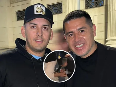 Un hincha de River sorprendió a Riquelme: le pidió una firma y se la tatuó