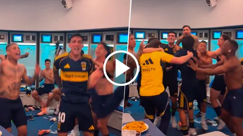 El plantel enloqueció en el vestuario y pidió por la Libertadores.