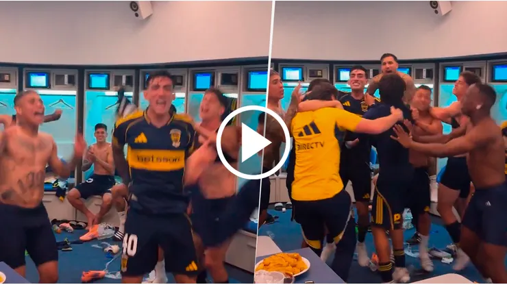 El plantel enloqueció en el vestuario y pidió por la Libertadores.