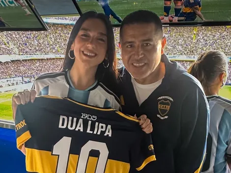 Dua Lipa estuvo con Riquelme en La Bombonera: "La energía de la gente..."