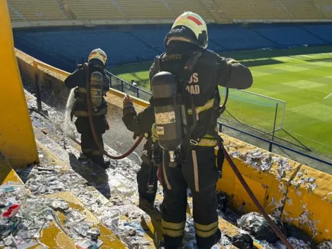 Pequeño incendio en La Bombonera tras el Boca-River: qué pasó