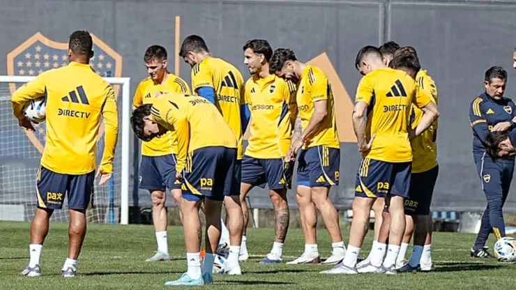 El plantel de Boca se entrena en Casa Amarilla y se le sumó la Reserva.